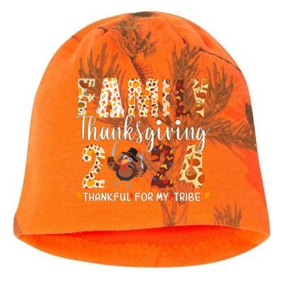 Family Thanksgiving 2024 Turkey Thanksgiving Matching Group Kati - Camo Knit Beanie