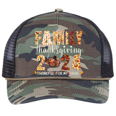 Family Thanksgiving 2024 Turkey Thanksgiving Matching Group Retro Rope Trucker Hat Cap