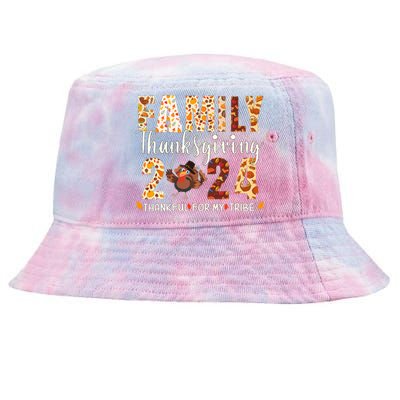 Family Thanksgiving 2024 Turkey Thanksgiving Matching Group Tie-Dyed Bucket Hat