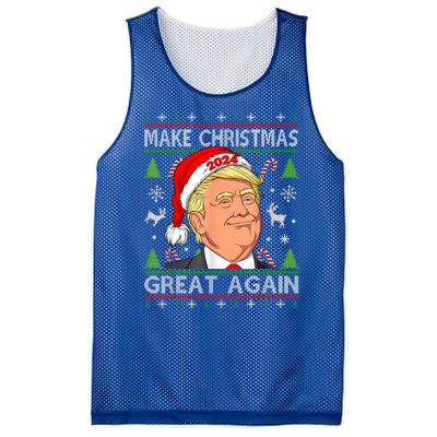 Funny Trump 2024 Make Christmas Great Again Mesh Reversible Basketball Jersey Tank