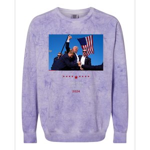 Funny Trump 2024 Shooting At Trump Rally In Pennsylvania Colorblast Crewneck Sweatshirt