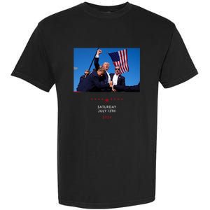 Funny Trump 2024 Shooting At Trump Rally In Pennsylvania Garment-Dyed Heavyweight T-Shirt