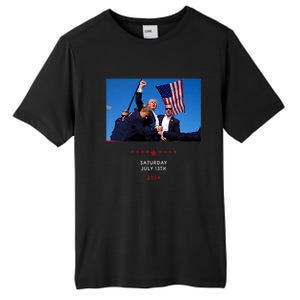 Funny Trump 2024 Shooting At Trump Rally In Pennsylvania Tall Fusion ChromaSoft Performance T-Shirt