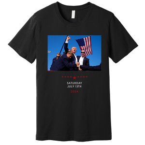 Funny Trump 2024 Shooting At Trump Rally In Pennsylvania Premium T-Shirt