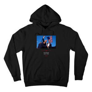 Funny Trump 2024 Shooting At Trump Rally In Pennsylvania Tall Hoodie