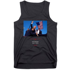 Funny Trump 2024 Shooting At Trump Rally In Pennsylvania Tank Top