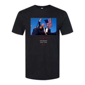 Funny Trump 2024 Shooting At Trump Rally In Pennsylvania Softstyle CVC T-Shirt