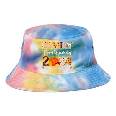 Family Thanksgiving 2024 Thankful For My Tribe Group Autumn Tie Dye Newport Bucket Hat