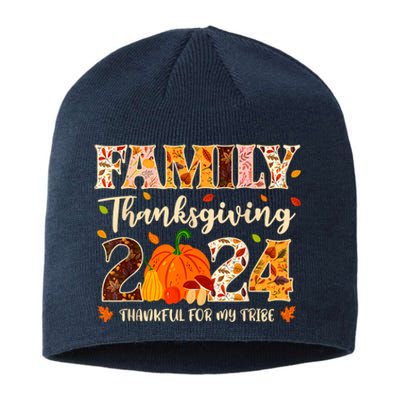 Family Thanksgiving 2024 Thankful For My Tribe Group Autumn Sustainable Beanie