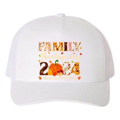 Family Thanksgiving 2024 Thankful For My Tribe Group Autumn Yupoong Adult 5-Panel Trucker Hat