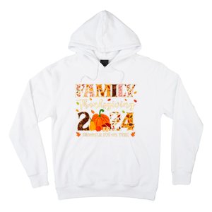 Family Thanksgiving 2024 Thankful For My Tribe Group Autumn Hoodie