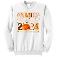 Family Thanksgiving 2024 Thankful For My Tribe Group Autumn Sweatshirt