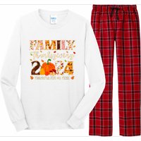 Family Thanksgiving 2024 Thankful For My Tribe Group Autumn Long Sleeve Pajama Set