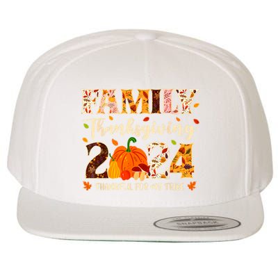 Family Thanksgiving 2024 Thankful For My Tribe Group Autumn Wool Snapback Cap