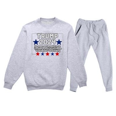 Funny Trump 2024 Where These Black Jobs Immigrants Stealing Premium Crewneck Sweatsuit Set