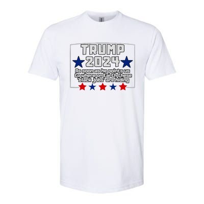 Funny Trump 2024 Where These Black Jobs Immigrants Stealing Softstyle CVC T-Shirt