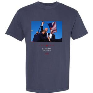 Funny Trump 2024 Shooting At Trump Rally In Pennsylvania Garment-Dyed Heavyweight T-Shirt