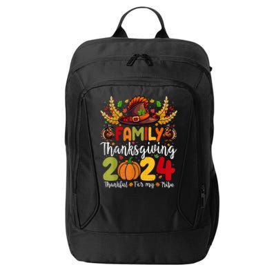 Family Thanksgiving 2024 Thankful For My Tribe Group Autumn City Backpack