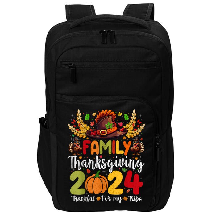 Family Thanksgiving 2024 Thankful For My Tribe Group Autumn Impact Tech Backpack