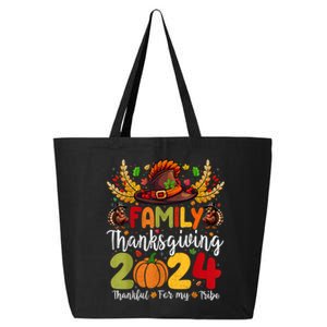 Family Thanksgiving 2024 Thankful For My Tribe Group Autumn 25L Jumbo Tote