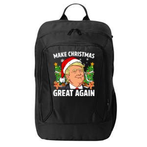 Funny Trump 2024 Make Christmas Great Again City Backpack