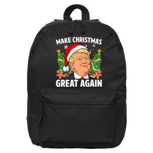 Funny Trump 2024 Make Christmas Great Again 16 in Basic Backpack