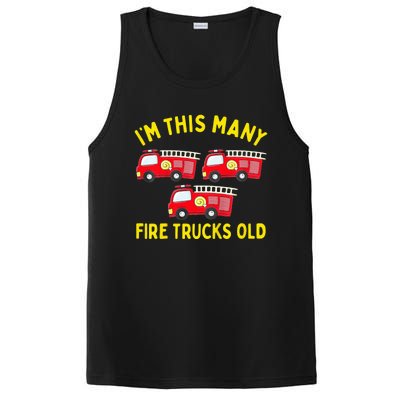 Fire Truck 3rd Birthday Firefighter 3 Three PosiCharge Competitor Tank