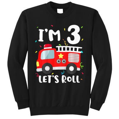 Fire Truck 3rd BirthdayFirefighter 3 Year Old Sweatshirt