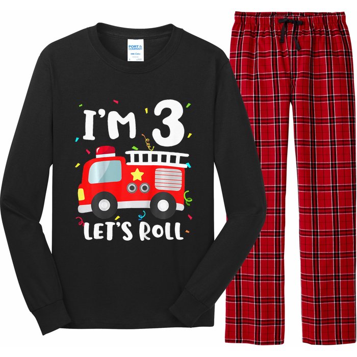 Fire Truck 3rd BirthdayFirefighter 3 Year Old Long Sleeve Pajama Set