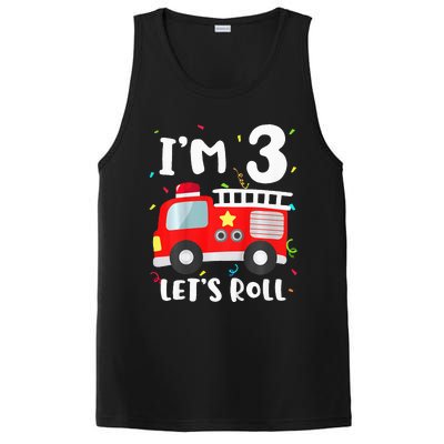 Fire Truck 3rd BirthdayFirefighter 3 Year Old PosiCharge Competitor Tank