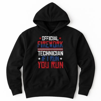 Firework Technician 4th Of July Funny USA Pyro-technician Hoodie