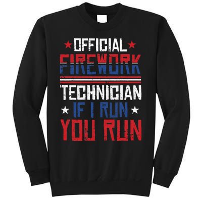 Firework Technician 4th Of July Funny USA Pyro-technician Sweatshirt