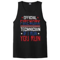 Firework Technician 4th Of July Funny USA Pyro-technician PosiCharge Competitor Tank