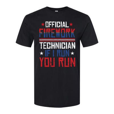 Firework Technician 4th Of July Funny USA Pyro-technician Softstyle CVC T-Shirt