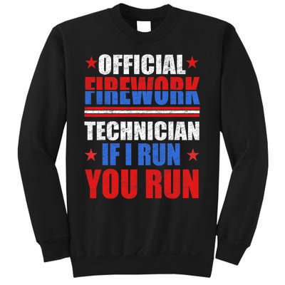 Firework Technician 4th Of July Funny USA Pyro Technician Sweatshirt