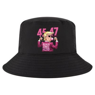 Funny Trump 45 47 Bubble Pin.K Qr Dancing Code Cool Comfort Performance Bucket Hat