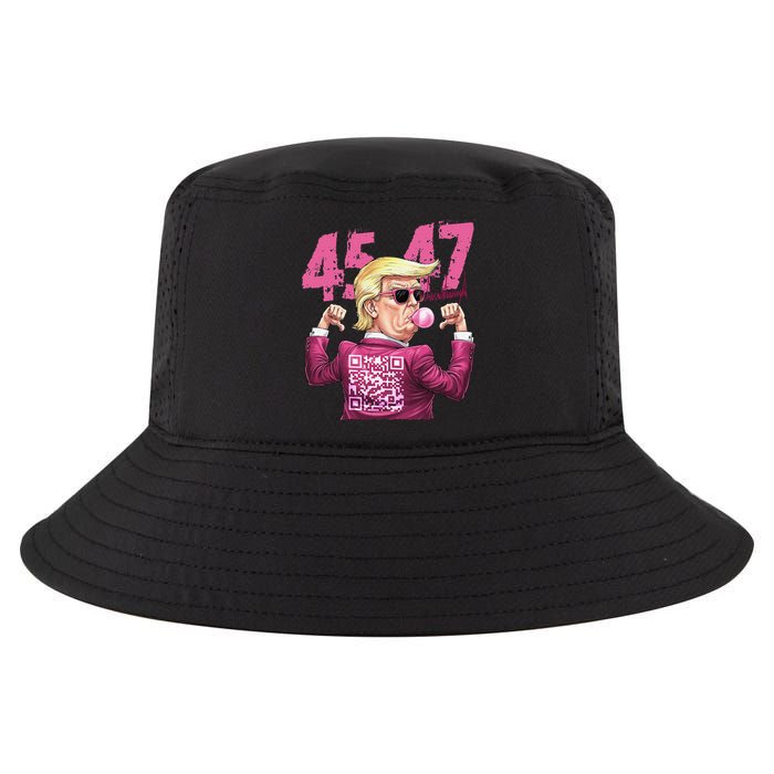 Funny Trump 45 47 Bubble Pin.K Qr Dancing Code Cool Comfort Performance Bucket Hat