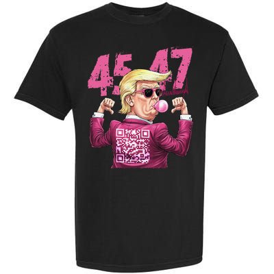 Funny Trump 45 47 Bubble Pin.K Qr Dancing Code Garment-Dyed Heavyweight T-Shirt