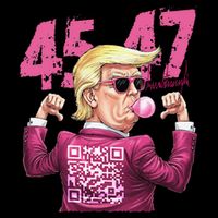 Funny Trump 45 47 Bubble Pin.K Qr Dancing Code Impact Tech Backpack
