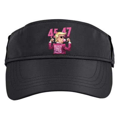 Funny Trump 45 47 Bubble Pin.K Qr Dancing Code Adult Drive Performance Visor