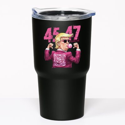 Funny Trump 45 47 Bubble Pin.K Qr Dancing Code Tumbler