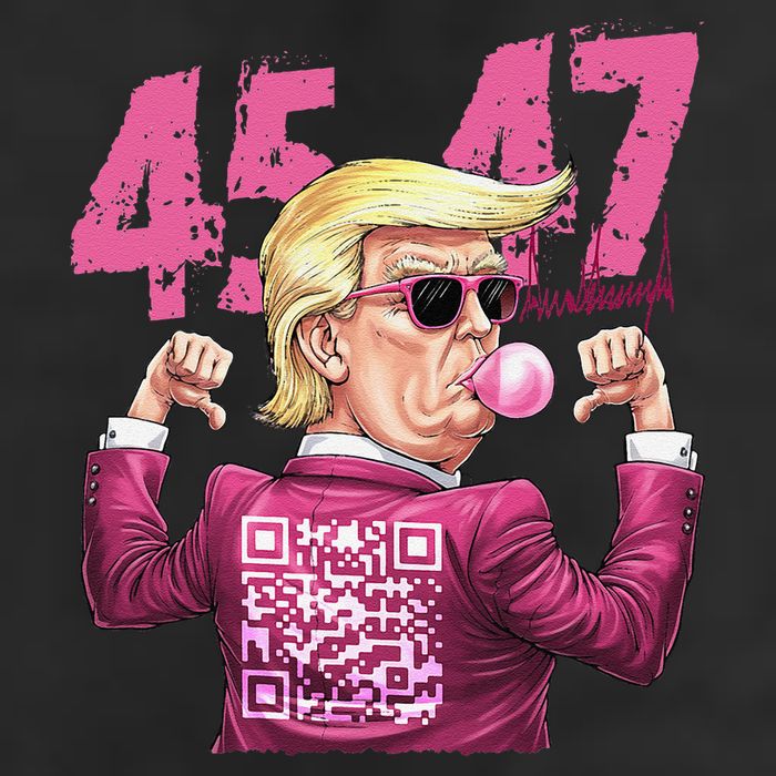 Funny Trump 45 47 Bubble Pin.K Qr Dancing Code Hat