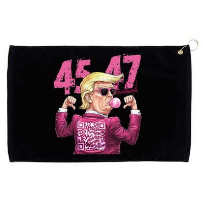 Funny Trump 45 47 Bubble Pin.K Qr Dancing Code Grommeted Golf Towel