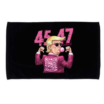 Funny Trump 45 47 Bubble Pin.K Qr Dancing Code Microfiber Hand Towel