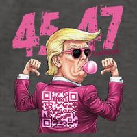 Funny Trump 45 47 Bubble Pin.K Qr Dancing Code Vector Backpack