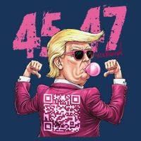 Funny Trump 45 47 Bubble Pin.K Qr Dancing Code Infant Baby Jersey Bodysuit