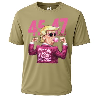 Funny Trump 45 47 Bubble Pin.K Qr Dancing Code Performance Shirt