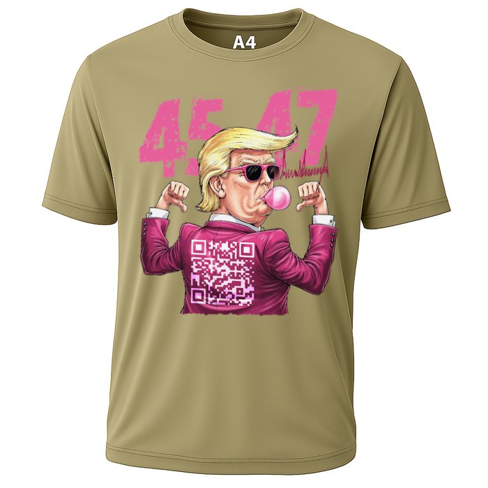 Funny Trump 45 47 Bubble Pin.K Qr Dancing Code Performance Shirt