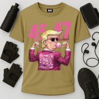 Funny Trump 45 47 Bubble Pin.K Qr Dancing Code Performance Shirt
