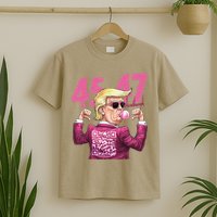 Funny Trump 45 47 Bubble Pin.K Qr Dancing Code T-Shirt